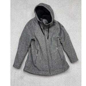 1 Madison Expedition Women's Grey Hooded Coat Size L #59739